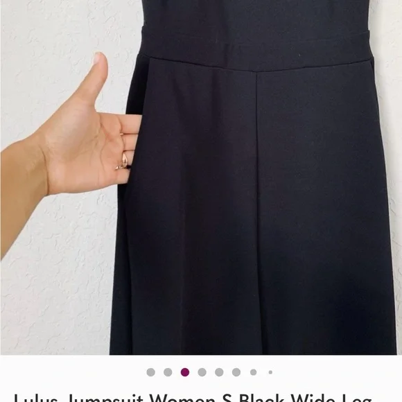 Lulu's Classic Black Jumpsuit - Picture 11 of 12